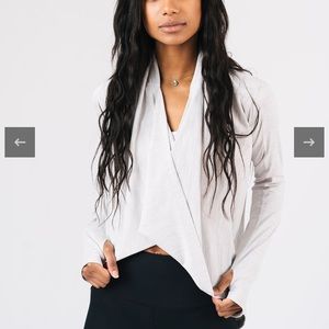 Zyia Cream Yoga Shawl